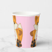 キツネベビーシャワーピンク 紙コップ (右)