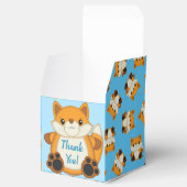 キツネベビーシャワーブルー フェイバーボックス (オープン)