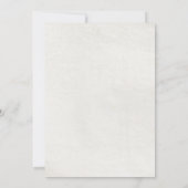 キツネベビーシャワー招待状ウッドランドテーマ 招待状 (裏面)