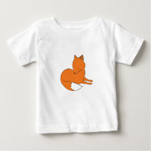 キツネベビー素晴らしジャージーTシャツホワイト