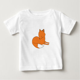 キツネベビー素晴らしジャージーTシャツホワイト ベビーTシャツ