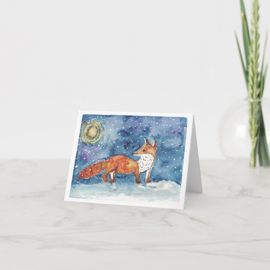 キツネホリデーカード シーズンカード (正面)