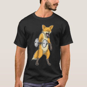 キツネボディビルダンベル Tシャツ