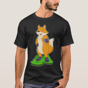 キツネボディビルダンベル Tシャツ