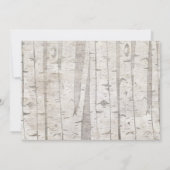 キツネボーイベイビーシャワー招待状ウッドラ素朴ンド 招待状 (裏面)