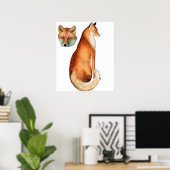 キツネポスター ポスター (ホームオフィス)