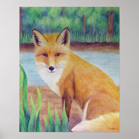 キツネポスター ポスター (正面)