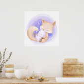 キツネポスター ポスター (キッチン)