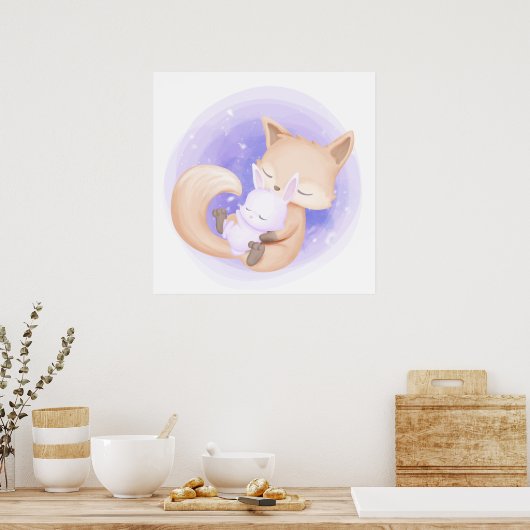 キツネポスター ポスター (キッチン)