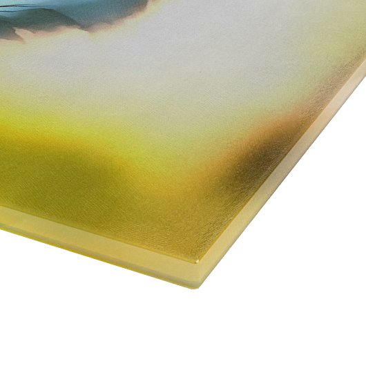 キツネポートレートリアル野生動物芸術 カッティングボード (角)