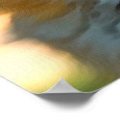 キツネポートレートリアル野生動物芸術 ポスター (角)