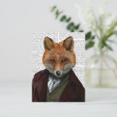 キツネポートレート2 ポストカード (スタンド正面)