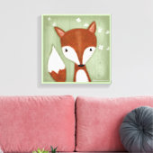 キツネポートレート キャンバスプリント (インサイチュ (リビング))