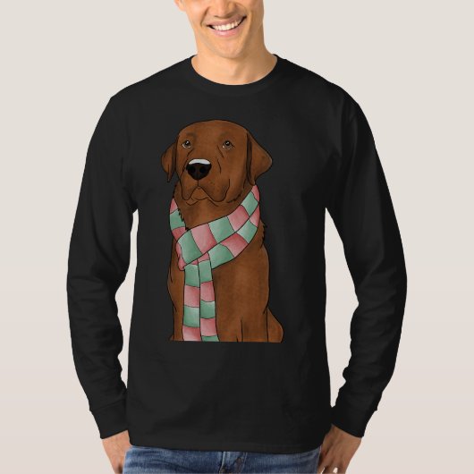 キツネマフラーを取り付けたクリスマスレボ Tシャツ (正面)
