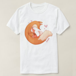 キツネママとベビーTシャツ Tシャツ