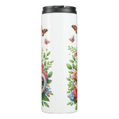 キツネママ:カッブ、花、母の日 タンブラー (裏面)