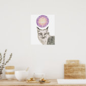 キツネマンダラポスター ポスター (キッチン)