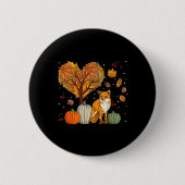 キツネメンズアニマル秋秋シーズン 缶バッジ (正面)