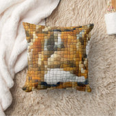キツネモザイク クッション (ブランケット)