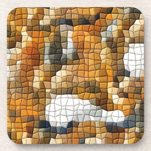 キツネモザイク コースター (正面)