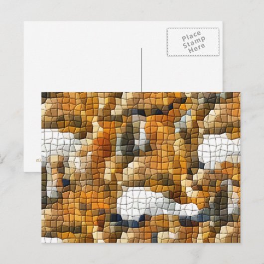 キツネモザイク ポストカード (正面/裏面)