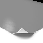 キツネモダンアートデザインインシルバー ポスター (コーナー)