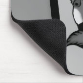 キツネモダンアートデザインインシルバー マウスパッド (コーナー)