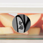 キツネモダンアートデザインインシルバー ラベル (貼付)