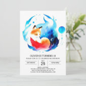 キツネモダン子供の誕生日アドベンチャー 招待状 (スタンド正面)