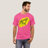 キツネモチーフずるいカラフル動物林動物キツネ Tシャツ (正面フル)