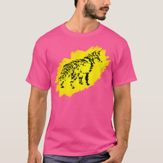 キツネモチーフずるいカラフル動物林動物キツネ Tシャツ