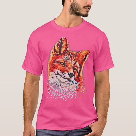 キツネモチーフ Tシャツ (正面)
