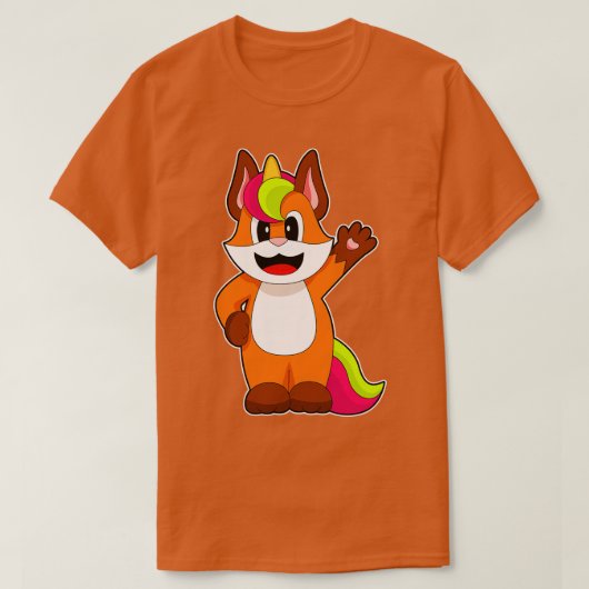キツネユニコーン Tシャツ (デザイン正面)