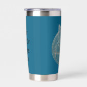 キツネラインアートロゴシンボル編集可能 保温保冷タンブラー (右面)