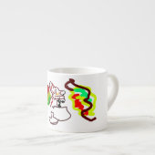 キツネラテおもしろい秋スタイル エスプレッソカップ (正面右)