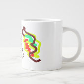 キツネラテおもしろい秋スタイル ジャンボコーヒーマグカップ (右)