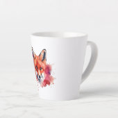 キツネラテマグカップ カフェラテマグ (右アングル)