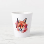 キツネラテマグカップ カフェラテマグ (正面)