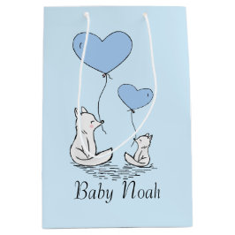 キツネラブ抱き枕 ミディアムペーパーバッグ