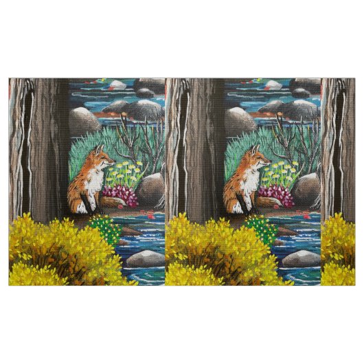 キツネラブ ファブリック (ファットクウォーター)