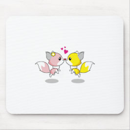 キツネラブ マウスパッド