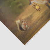 キツネリス秋の森 薄葉紙 (詳細)