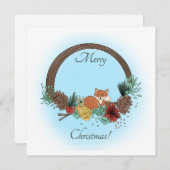 キツネリース シーズンカード (正面/裏面)