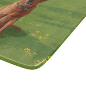 キツネレッドイエローラブラドールレトリエバードッグ カッティングボード (角)