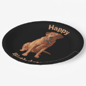 キツネレッドイエローラブラドールレトリエバードッグ ペーパープレート (アングル)