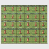 キツネレッドイエローラブラドールレトリエバードッグ ラッピングペーパー (フラット)