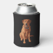 キツネレッドイエローラブラドールレトリエバードッグ 缶クーラー (缶裏面)