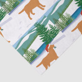 キツネレッドラブラドールクリスマスウィンタービュー 薄葉紙 (詳細)