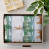 キツネレッドラブラドールクリスマスウィンタービュー 薄葉紙 (ギフト)