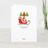 キツネレッドラブラドールシルエット カード (裏面)